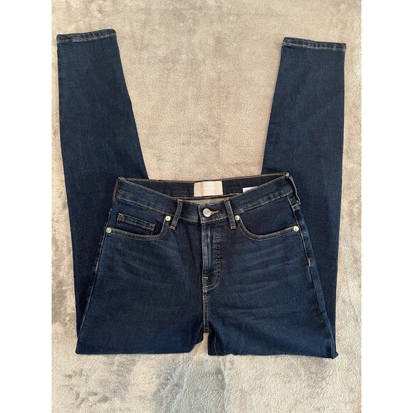 Everlane Jeans Women 27 Regular Blue Skinny Mid-rise Ankle Preppy Casual - Picture 3 of 9